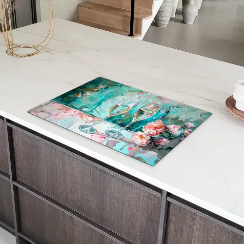 Impressionistisch Proostmoment Inductie beschermer vinyl 3mm klein -sfeer8