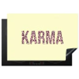 Karma - Luipaardprint - Geel Inductie beschermer vinyl 3mm klein -3d