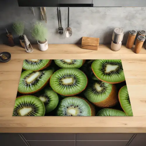 Kiwi - Fruit - Groen Inductie beschermer vinyl 3mm klein -sfeer5