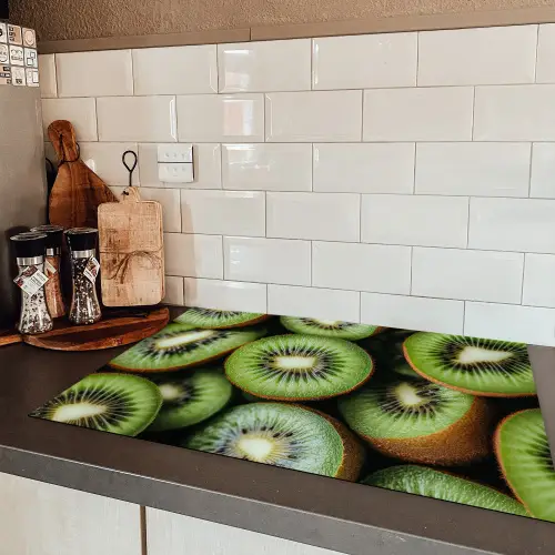 Kiwi - Fruit - Groen Inductie beschermer vinyl 3mm klein -sfeer3