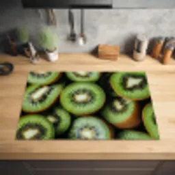 Kiwi - Fruit - Groen Inductie beschermer vinyl 3mm klein -sfeer5