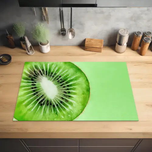 Kiwi - Groen - Fris Inductie beschermer vinyl 3mm klein -sfeer5