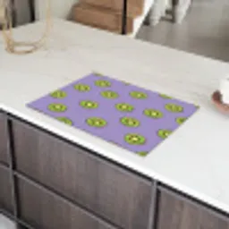 Kiwi - Patroon - Paars Inductie beschermer vinyl 3mm klein 276 -sfeer8