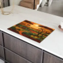Landschap - Afrikaans - Zon Inductie beschermer vinyl 3mm klein -sfeer8