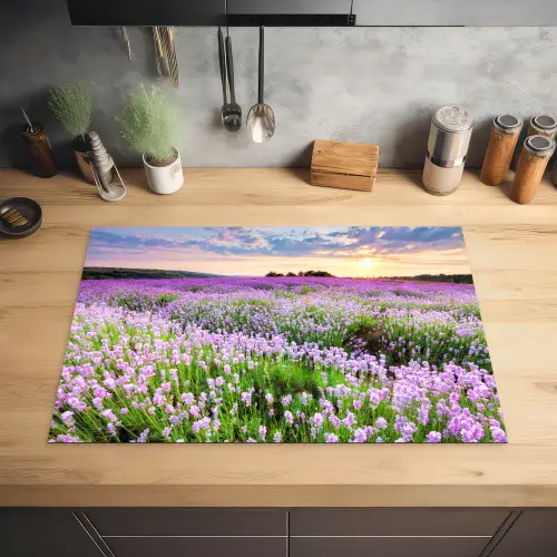 Lavendeldroom bij Zonsondergang Inductie beschermer vinyl 3mm klein -sfeer5