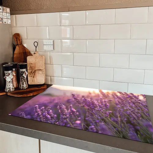 Lavendel - Paars - Zonlicht Inductie beschermer vinyl 3mm klein -sfeer3