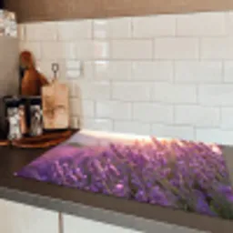 Lavendel - Paars - Zonlicht Inductie beschermer vinyl 3mm klein -sfeer3