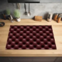 Leer - Patroon - Bordeaux Inductie beschermer vinyl 3mm klein 276 -sfeer5