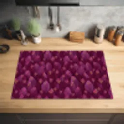 Bladeren - Patroon - Burgundy Inductie beschermer vinyl 3mm klein 276 -sfeer5