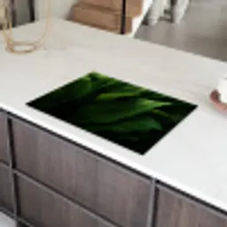 Bladeren - Schaduw - Groen - Textuur Inductie beschermer vinyl 3mm klein -sfeer8