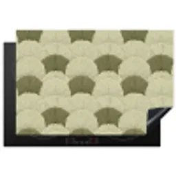 Bladeren - Structuur - Groen Inductie beschermer vinyl 3mm klein 276 -3d