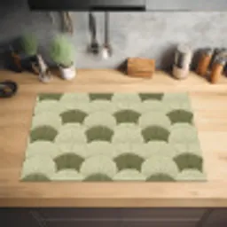 Bladeren - Structuur - Groen Inductie beschermer vinyl 3mm klein 276 -sfeer5