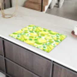 Citroen - Geel - Limoen - Groen Inductie beschermer vinyl 3mm klein 276 -sfeer8