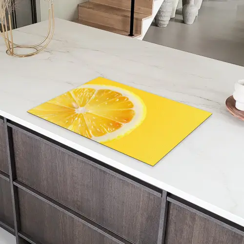 Citroen - Geel - Zonnig Inductie beschermer vinyl 3mm klein -sfeer8