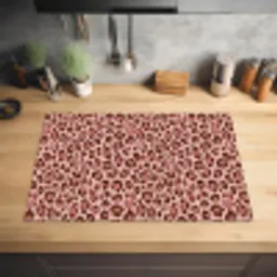 Luipaard - Patroon - Roze Inductie beschermer vinyl 3mm klein 276 -sfeer5