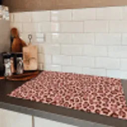 Luipaard - Patroon - Roze Inductie beschermer vinyl 3mm klein 276 -sfeer3