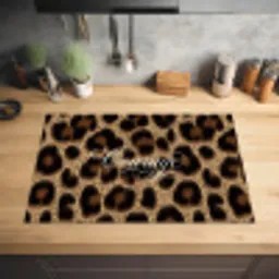 Luipaardprint - Bruin - Courage - Sierlijk Inductie beschermer vinyl 3mm klein -sfeer5