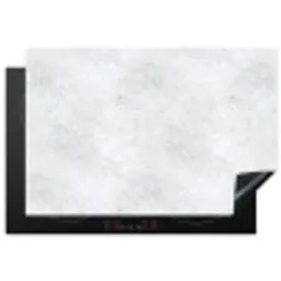 Lichtgrijs - Betonstructuur - Subtiel Inductie beschermer vinyl 3mm klein 276 -3d