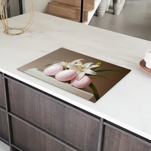 Lelies - Eieren - Pasen Inductie beschermer vinyl 3mm klein -sfeer8
