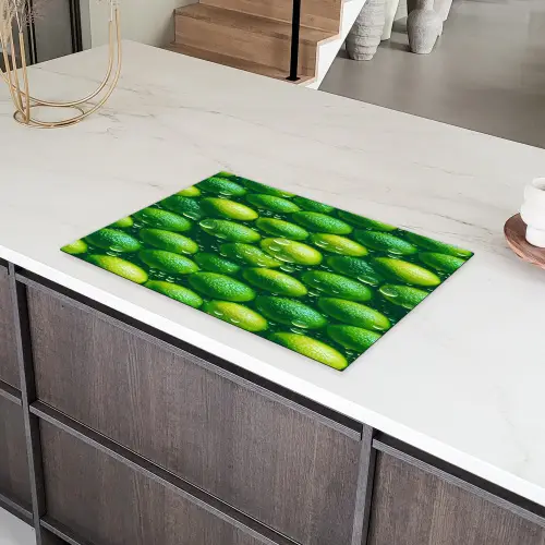 Limoenen - Druppels - Groen Inductie beschermer vinyl 3mm klein 276 -sfeer8