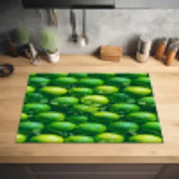 Limoenen - Druppels - Groen Inductie beschermer vinyl 3mm klein 276 -sfeer5