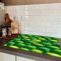 Limoenen - Druppels - Groen Inductie beschermer vinyl 3mm klein 276 -sfeer3