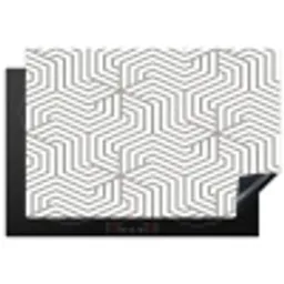 Lijn - Design - Geometrie - Patroon Inductie beschermer vinyl 3mm klein 276 -3d
