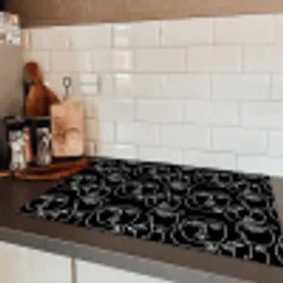 Lijn - Patroon - Gezichten - Abstract Inductie beschermer vinyl 3mm klein 276 -sfeer3
