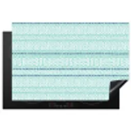Lijnen - Blauwgroen - Patroon Inductie beschermer vinyl 3mm klein 276 -3d