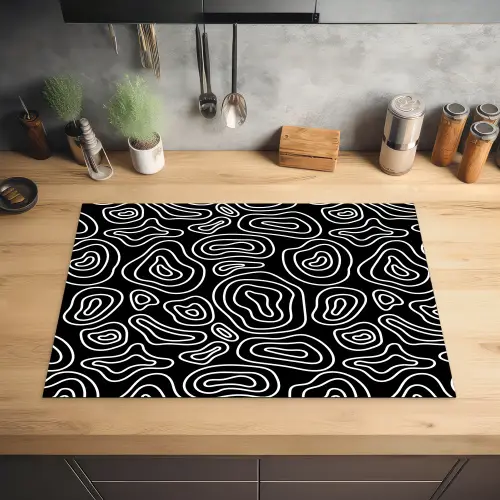 Lijnen - Patronen - Vloeiend - Bogen Inductie beschermer vinyl 3mm klein 276 -sfeer5