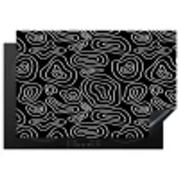 Lijnen - Patronen - Vloeiend - Bogen Inductie beschermer vinyl 3mm klein 276 -3d
