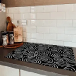 Lijnen - Patronen - Vloeiend - Bogen Inductie beschermer vinyl 3mm klein 276 -sfeer3