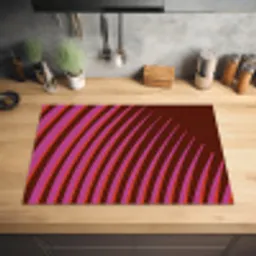 Lijnen - Rood - Beweging Inductie beschermer vinyl 3mm klein -sfeer5