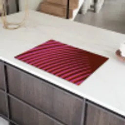 Lijnen - Rood - Beweging Inductie beschermer vinyl 3mm klein -sfeer8