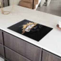 Leeuw - Gesplitst - Zwart - Lijn Inductie beschermer vinyl 3mm klein -sfeer8