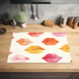 Lippen - Kleurrijk - Glanzend Inductie beschermer vinyl 3mm klein -sfeer5