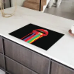 Lippen - Kleuren - Zwart Inductie beschermer vinyl 3mm klein -sfeer8
