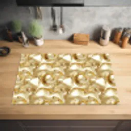 Vloeibaar - Druppels - Goud Inductie beschermer vinyl 3mm klein 276 -sfeer5