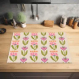 Love - Patroon - Bloemen - Hartjes Inductie beschermer vinyl 3mm klein 276 -sfeer5