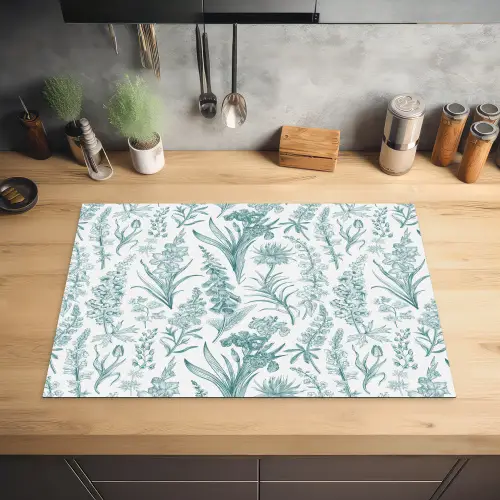 Lovely - Garden - Emerald Inductie beschermer vinyl 3mm klein 276 -sfeer5