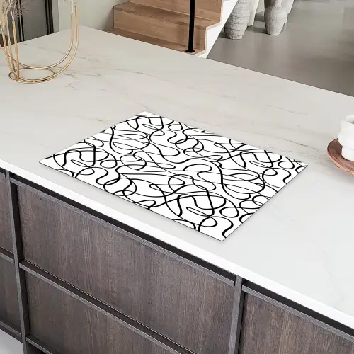 Lustlijnen - Vloeiend - Energiek Inductie beschermer vinyl 3mm klein 276 -sfeer8