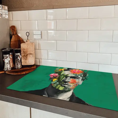 Man - Planten - Groen Inductie beschermer vinyl 3mm klein -sfeer3