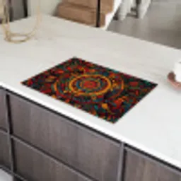 Mandala - Cirkels - Patronen Inductie beschermer vinyl 3mm klein -sfeer8