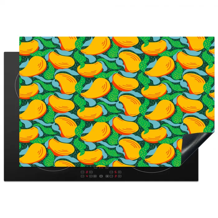 Mango - Golvende - Bladeren Inductie beschermer vinyl 3mm klein 276 -3d
