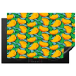 Mango - Golvende - Bladeren Inductie beschermer vinyl 3mm klein 276 -3d