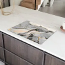 Marmer - Goud - Grijs Inductie beschermer vinyl 3mm klein -sfeer8