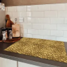 Metaal - Dynamisch - Goud Inductie beschermer vinyl 3mm klein 276 -sfeer3