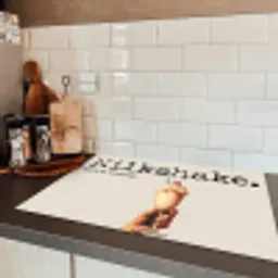 Milkshake - Kers - Rietje Inductie beschermer vinyl 3mm klein -sfeer3