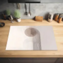 Minimalistisch - Cirkel - Lichtgrijs Inductie beschermer vinyl 3mm klein -sfeer5