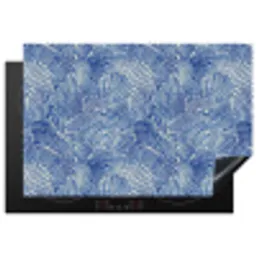 Modern - Abstract - Blauw Inductie beschermer vinyl 3mm klein 276 -3d